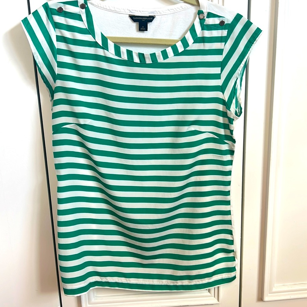 Banana Republic Nautical Strip Blouse